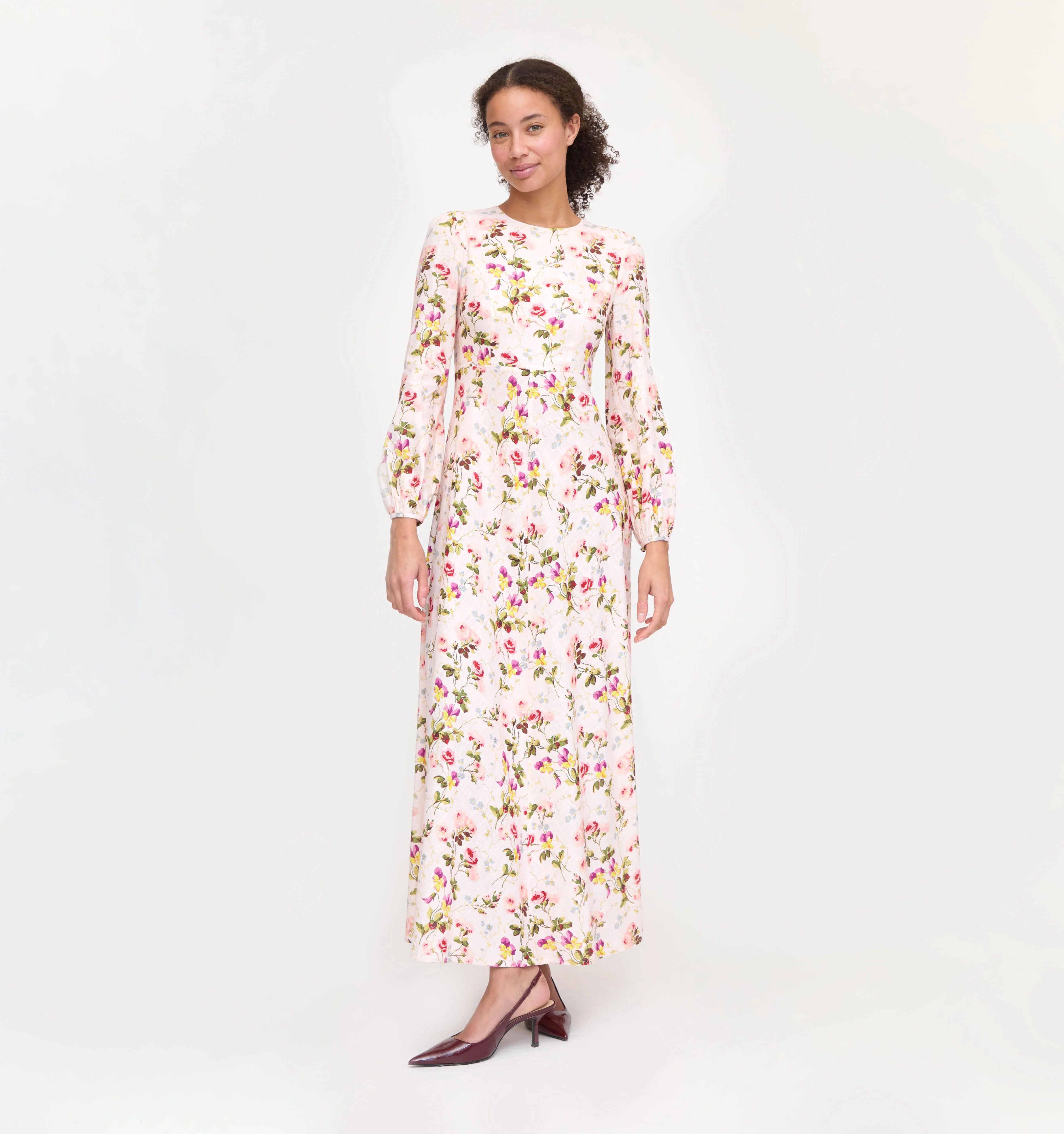 The Nadia Dress - Pink Bluebonnet