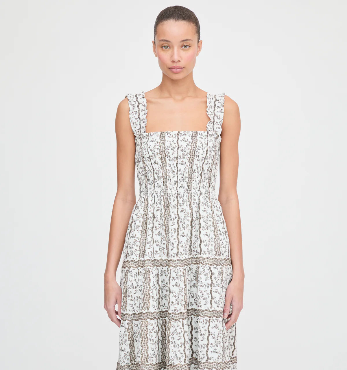 The Kimmy Nap Dress - Mocha Provence Floral
