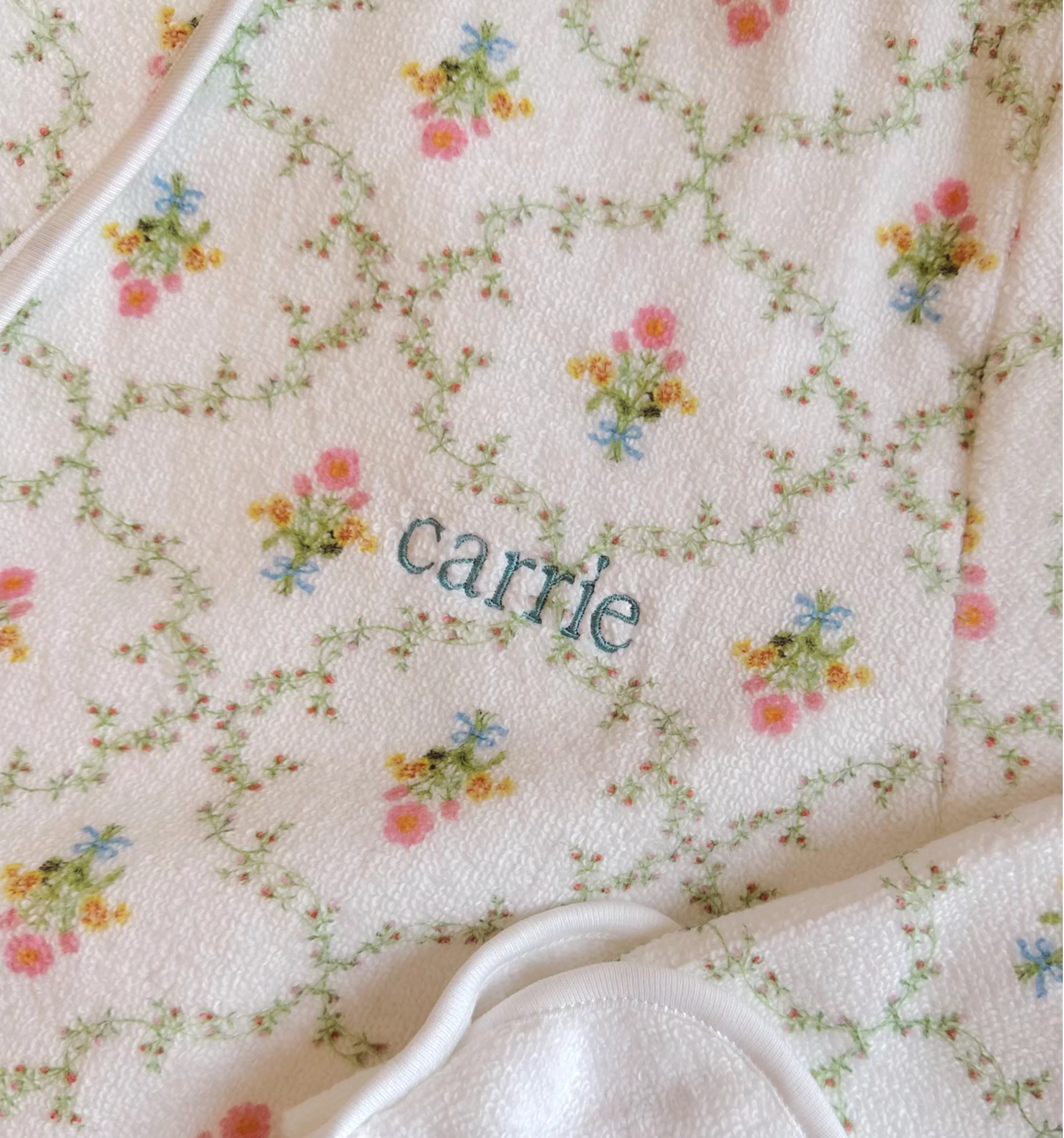 The Hotel Robe - Pastel Trellis