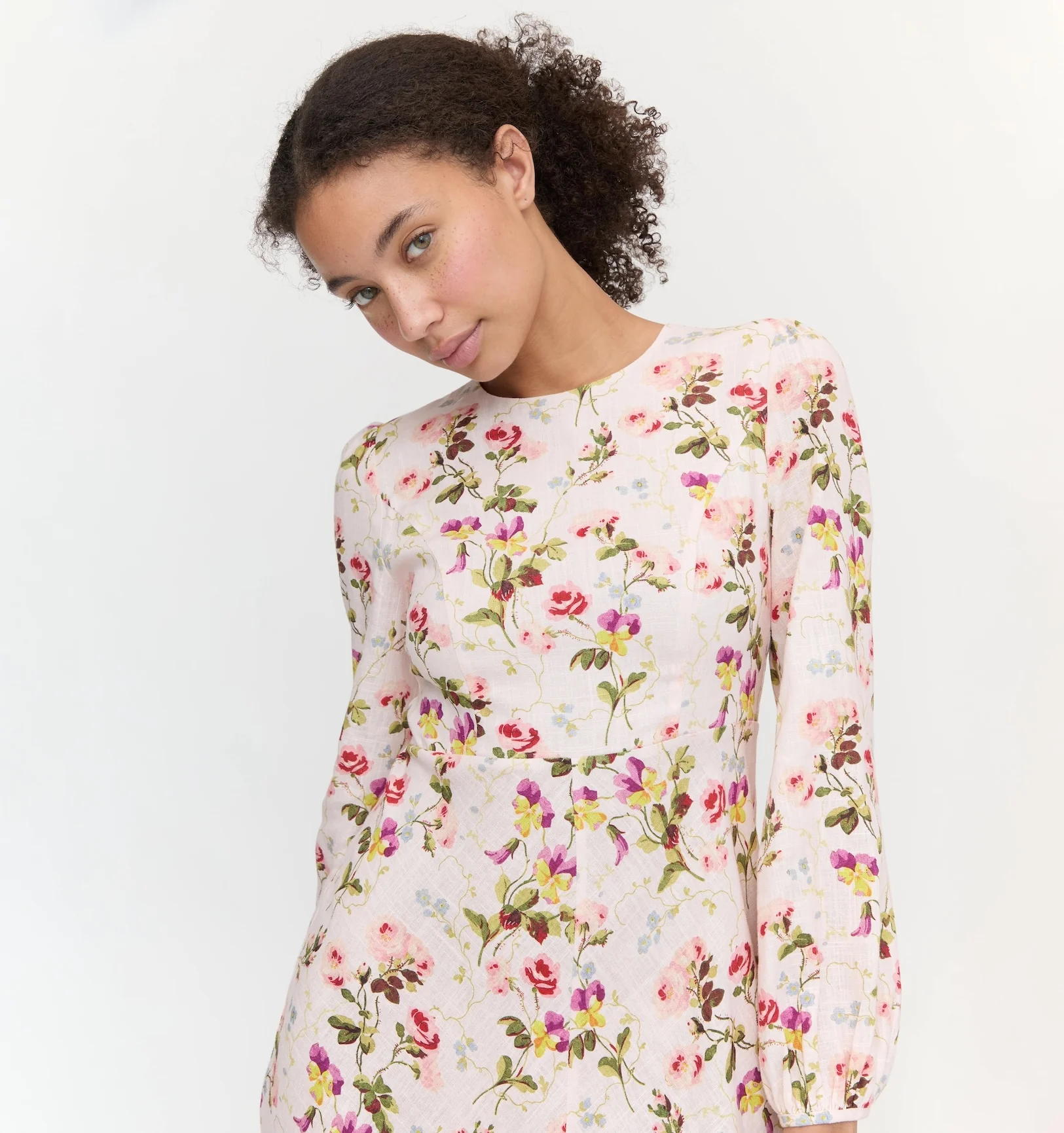 The Nadia Dress - Pink Bluebonnet