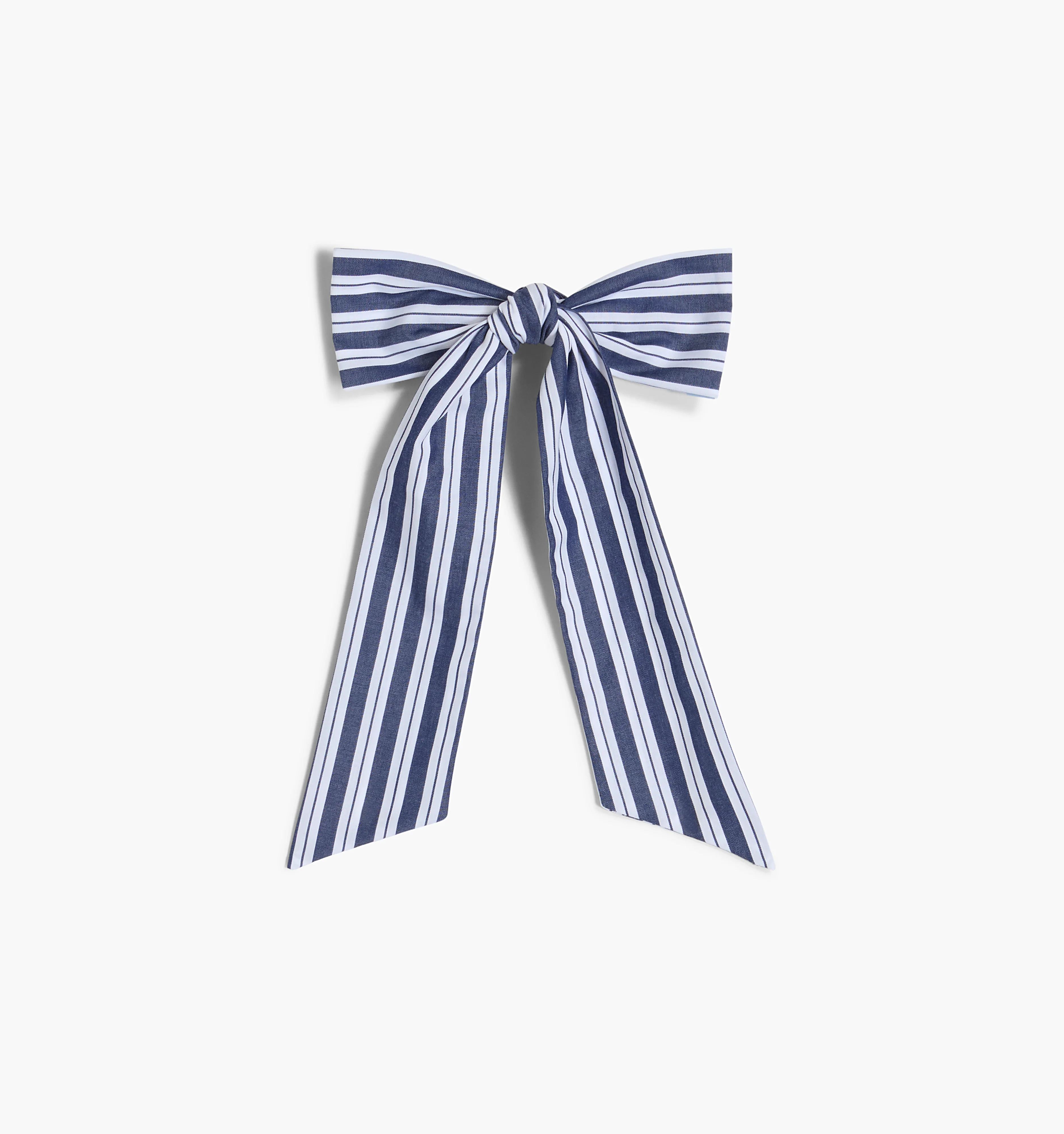 The Belle Bow - Navy Stripe