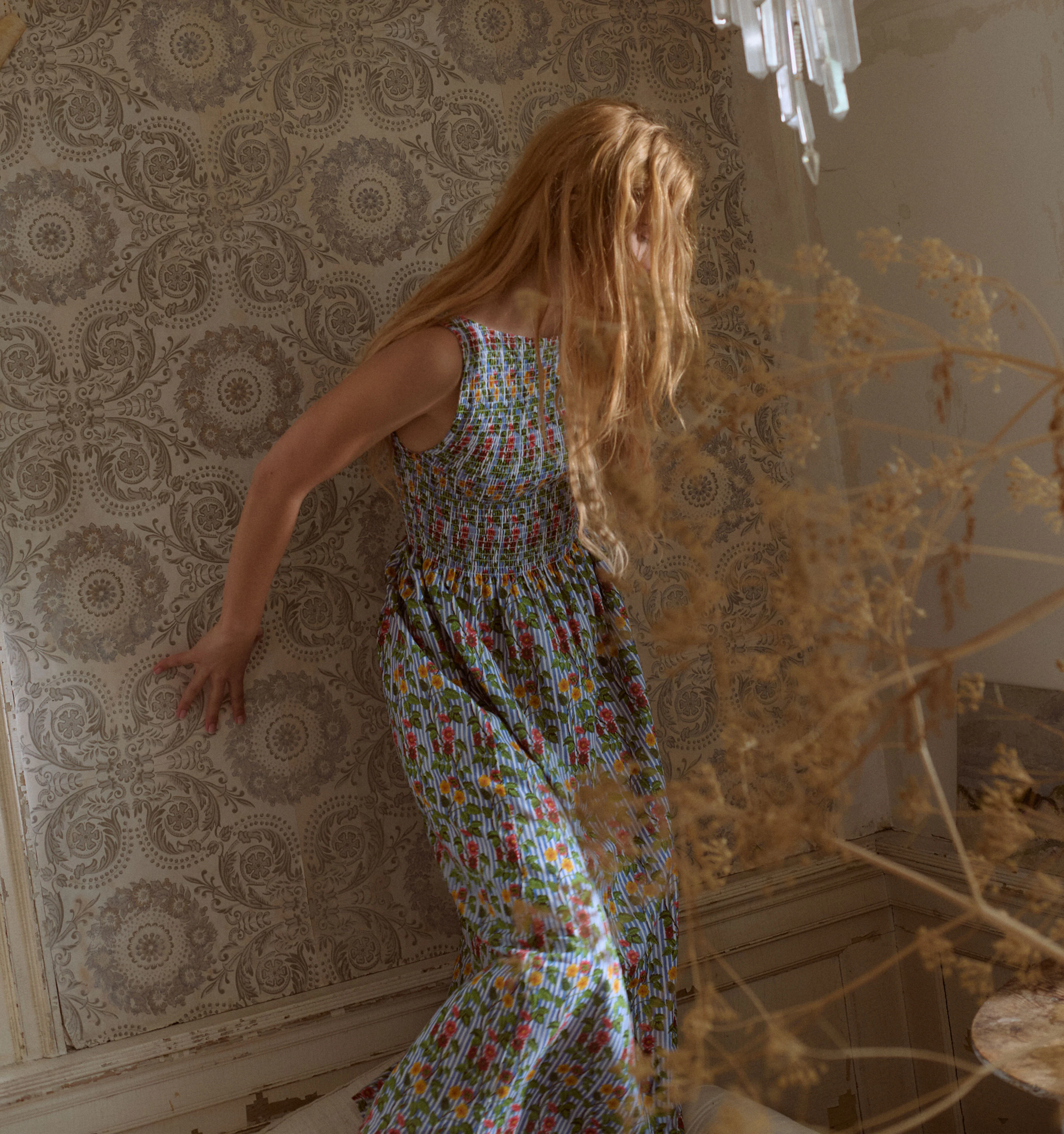 The Cosima Nap Dress - Geranium Stripe