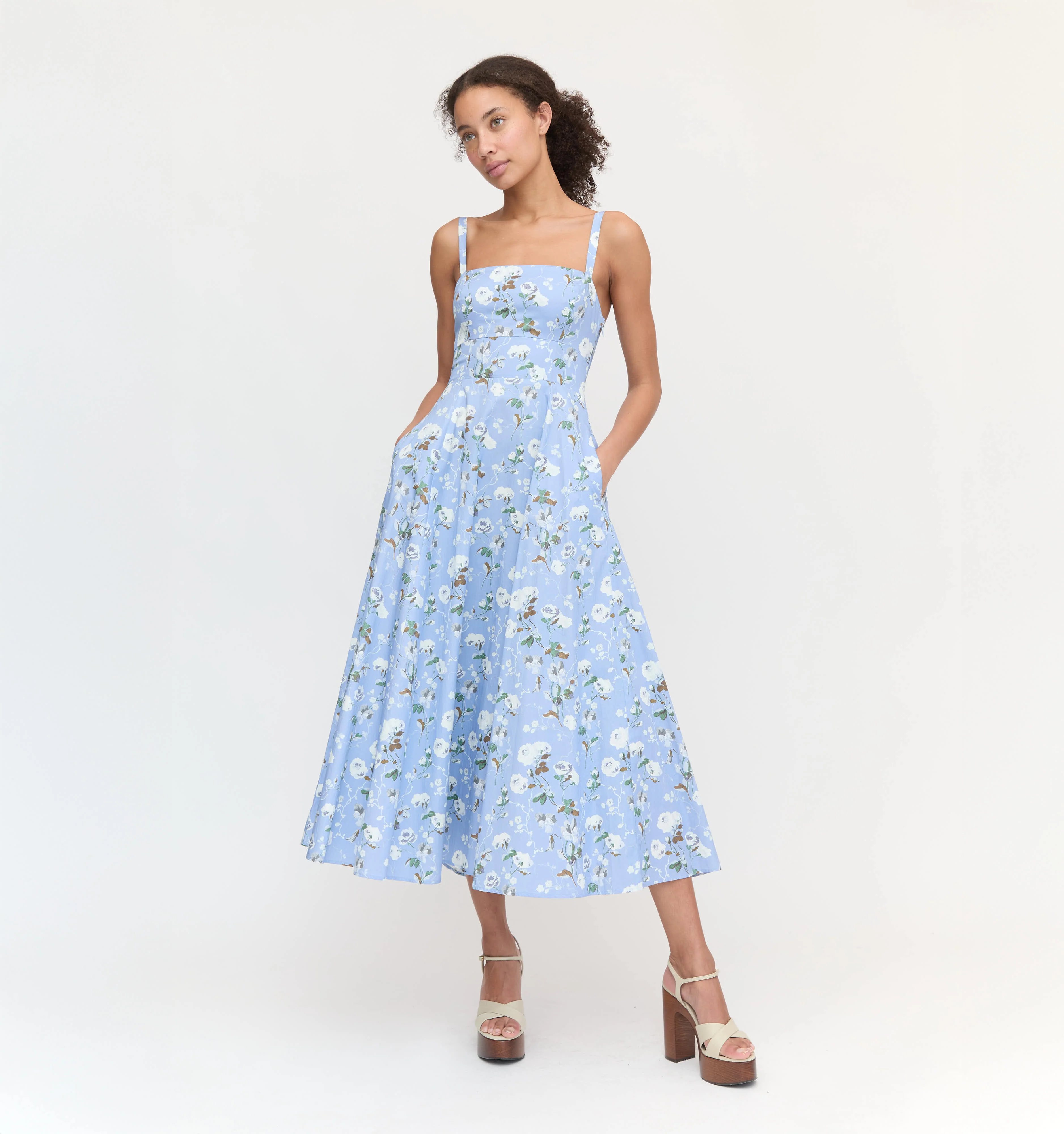 The Margot Dress - Sky Bluebonnet