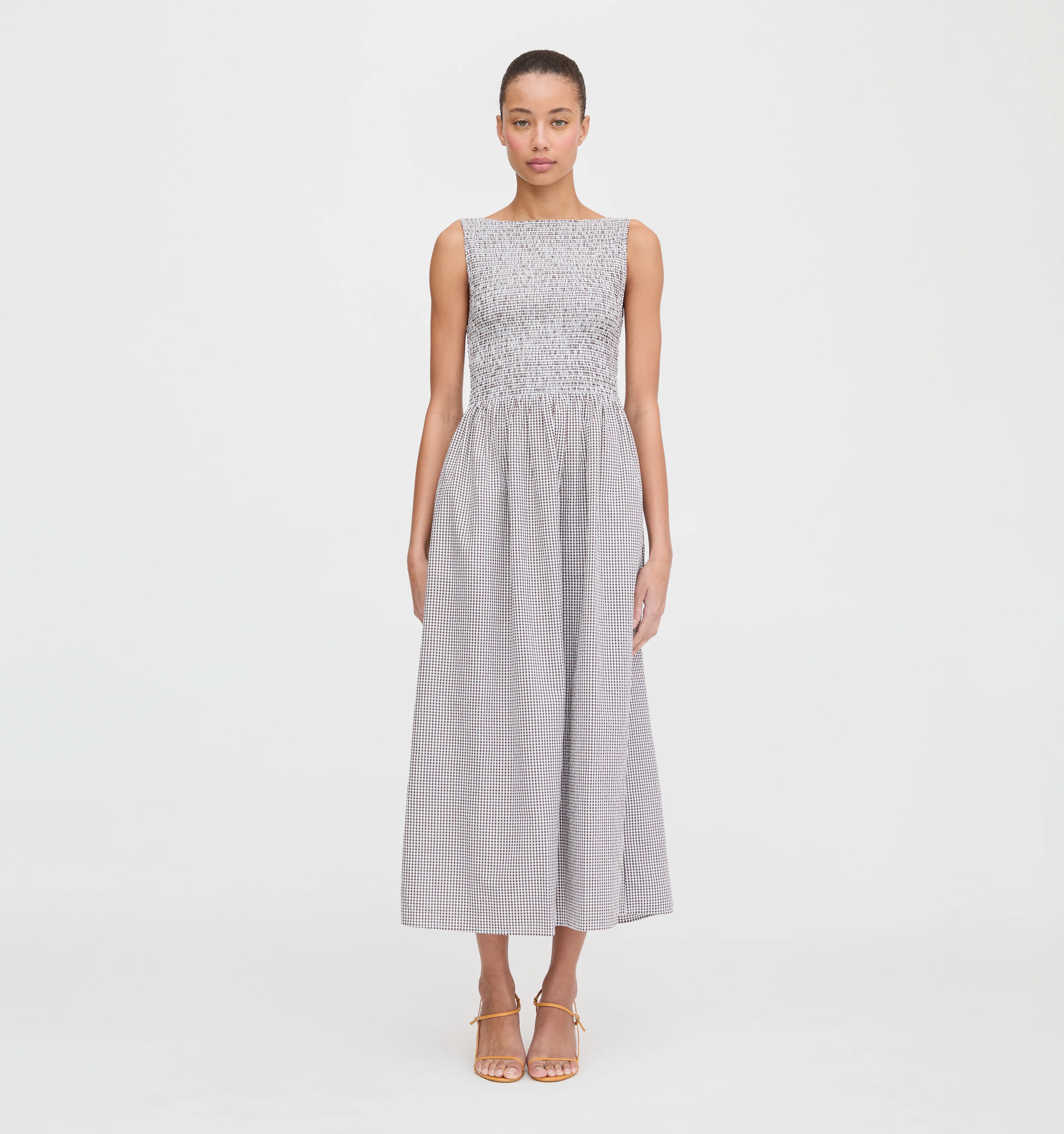 The Cosima Nap Dress - Chocolate Gingham