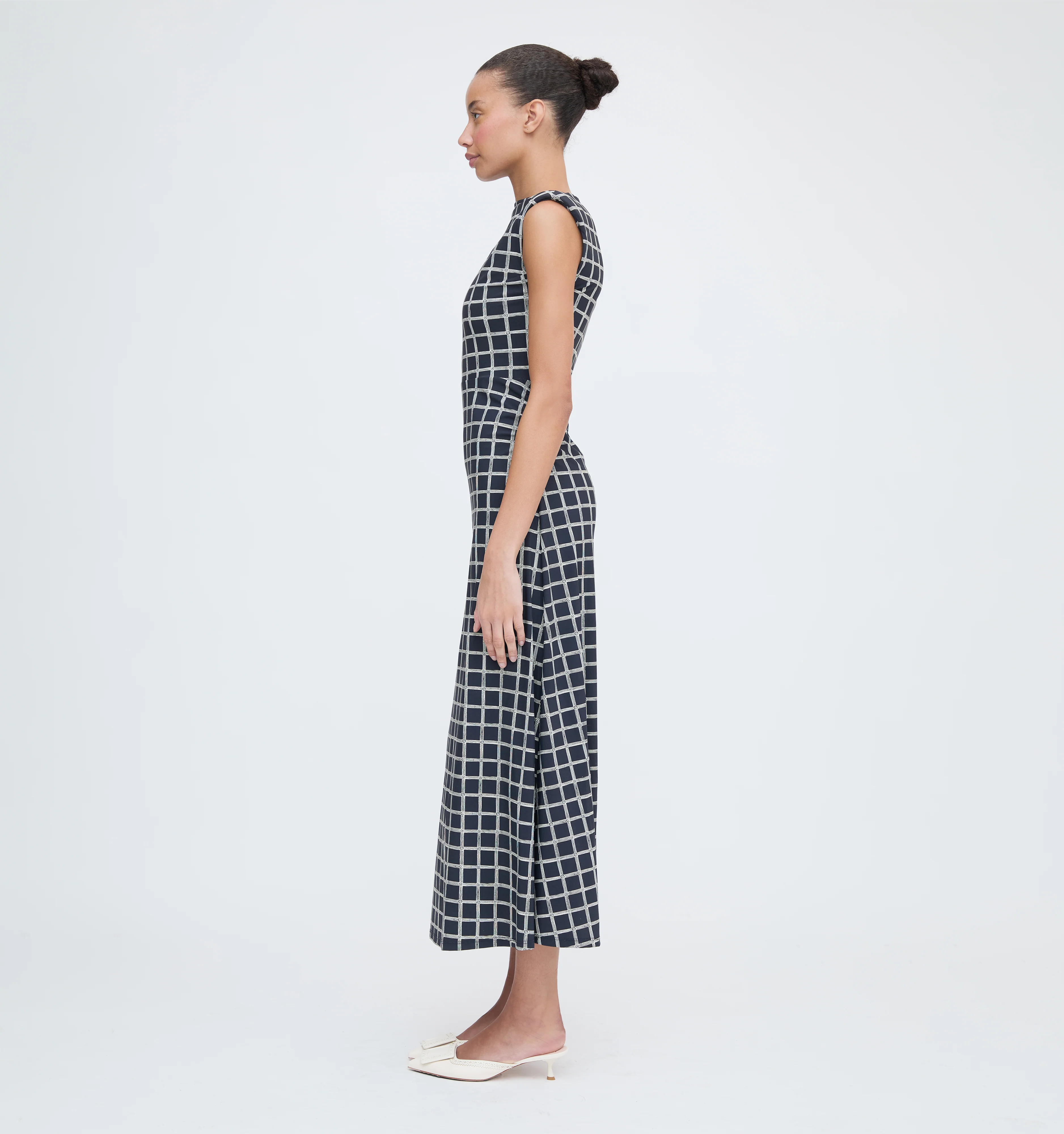 The Sloane Dress - Grecian Check Jersey