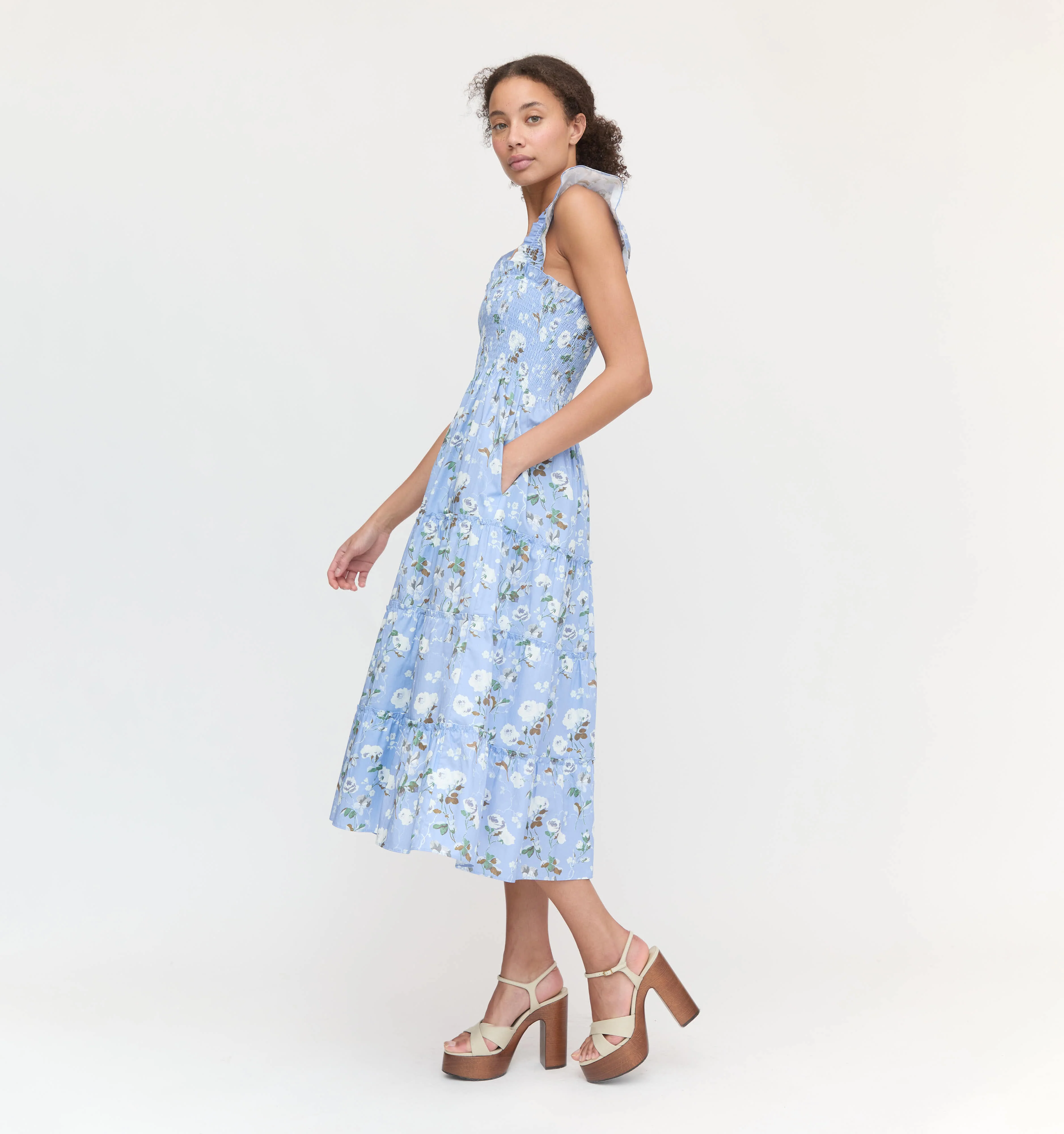 The Ellie Nap Dress - Sky Bluebonnet