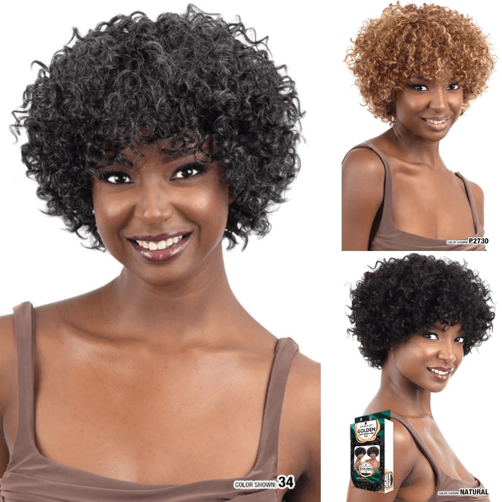 Shake-N-Go Golden 100% Human Hair Wig - Stacey