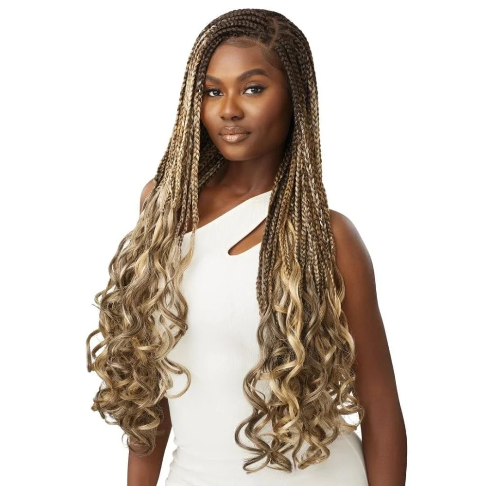 Outre 13x4 Braided Lace Wig - French Curl Box Braid 32