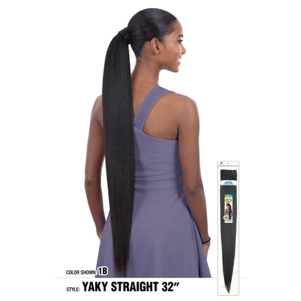 Wrap-Around Ponytail - Organique Pony Pro - Yaky Straight 32