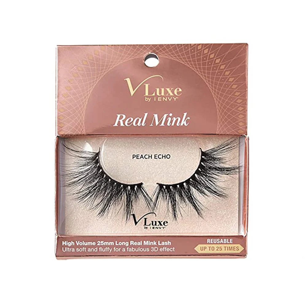 V Luxe by iENVY Real Mink Lashes - Peach Echo