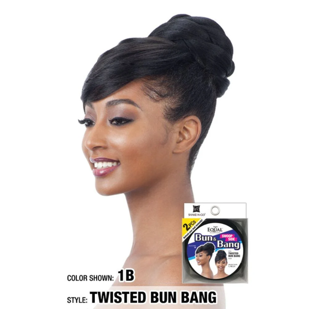 Freetress Equal Bun & Bang 2PCS - Twisted Bun Bang