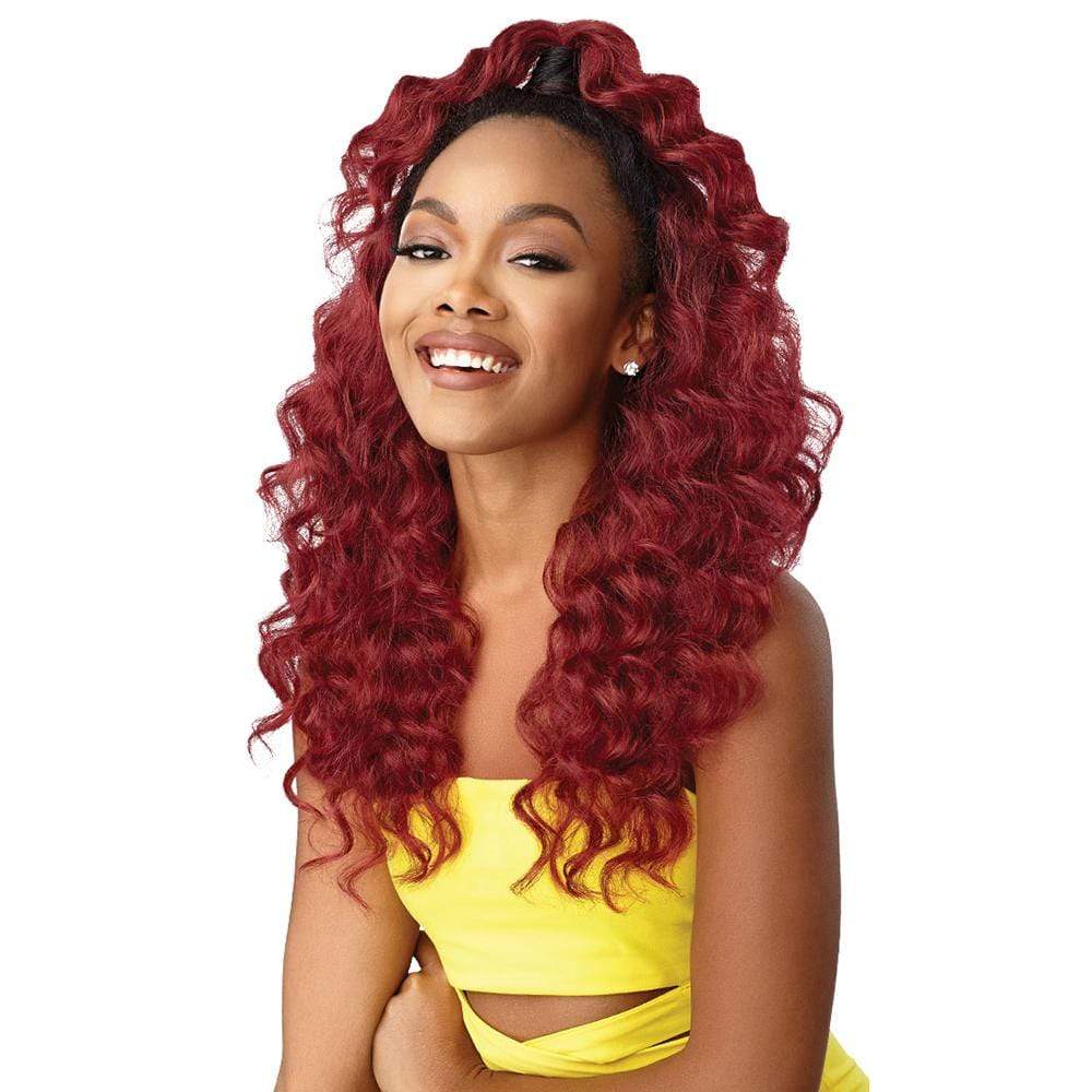 Outre Converti-Cap Synthetic Half Wig - Cascade Queen