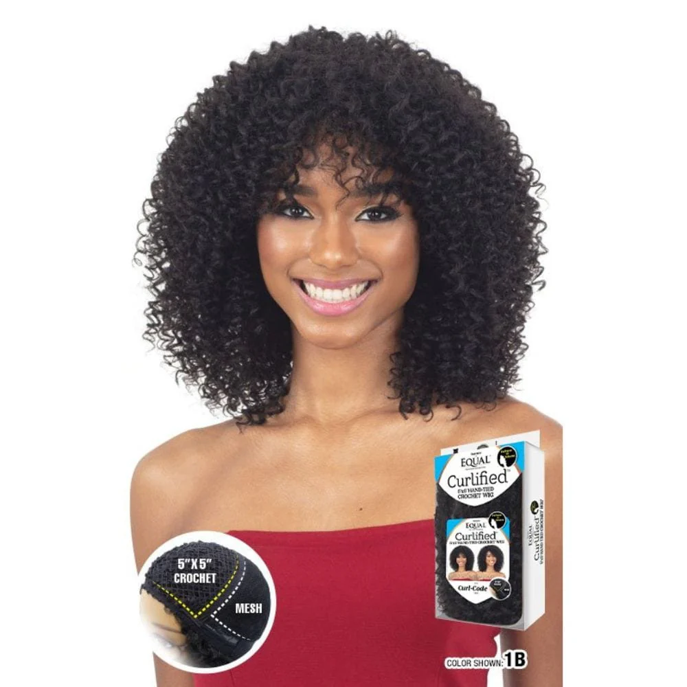 Freetress Equal Curlified 5x5 Hand-Tied Crochet Wig - Curl Code