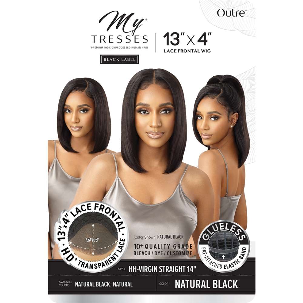 Outre MyTresses Black Label Human Hair Lace Frontal Wig - HH-VIRGIN STRAIGHT 14