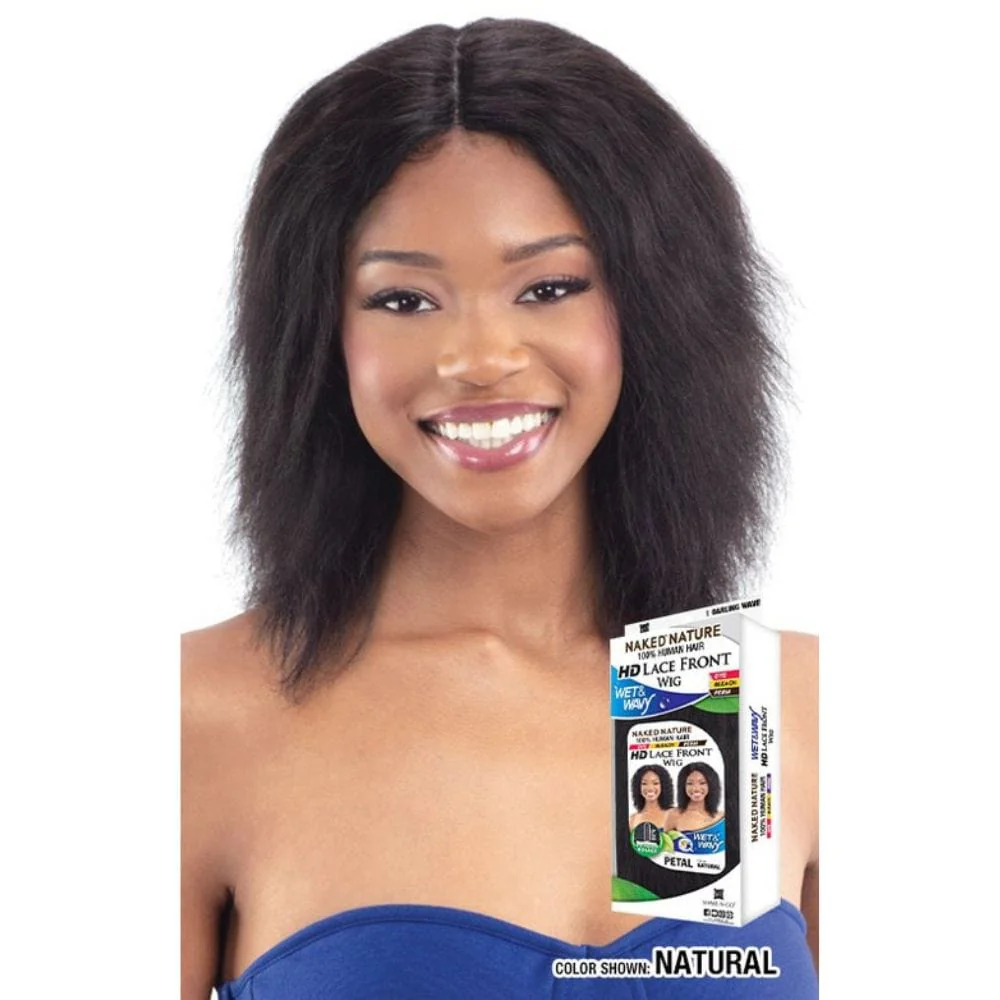 Naked Nature Wet-N-Wavy Human Hair Lace Front Wig - Petal