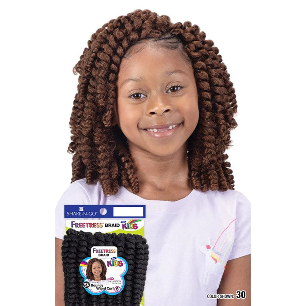 FreeTress Crochet Braid - 3X Kids Bouncy Wand Curl 6