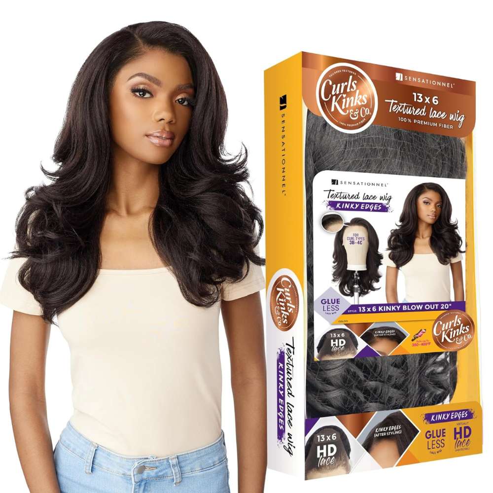 Sensationnel Kinky Edges 13x6 HD Lace Wig - Kinky Blow Out 20