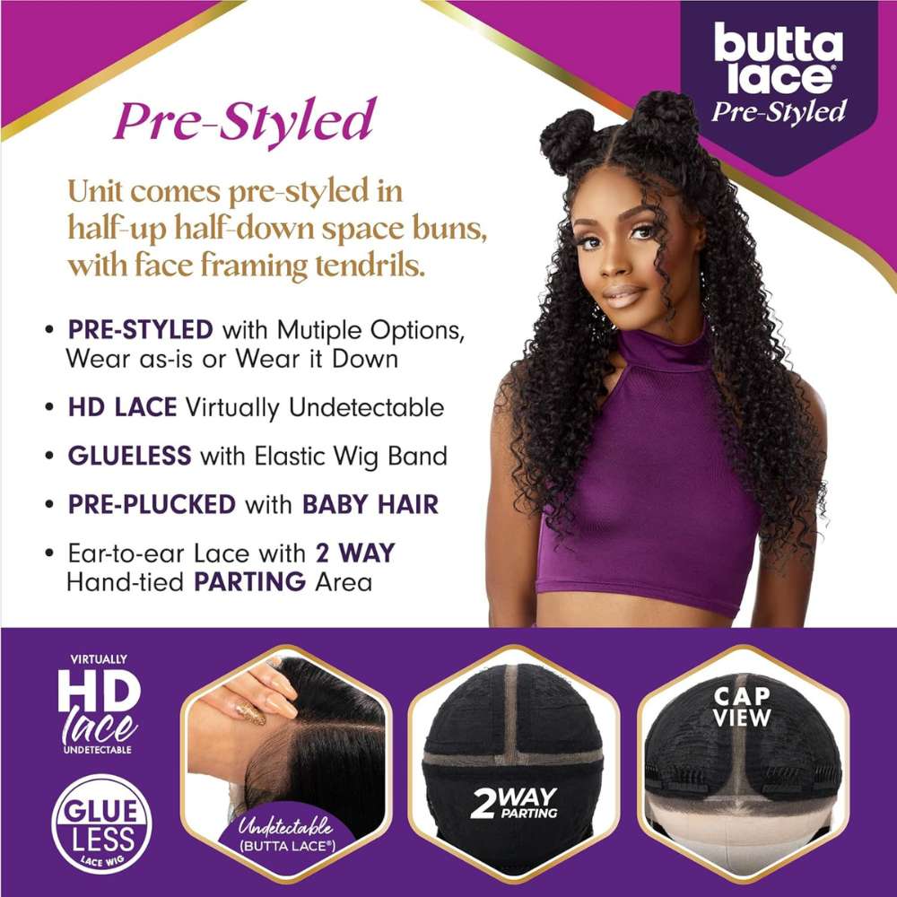 Sensationnel Pre-Styled 3-in-1 Butta Lace Wig - Unit 2
