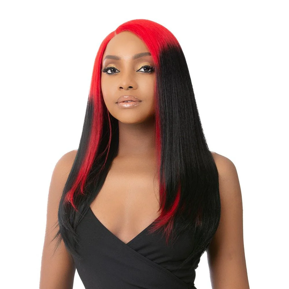 Nutique BFF Collection Synthetic HD Lace Front Wig - Garnet