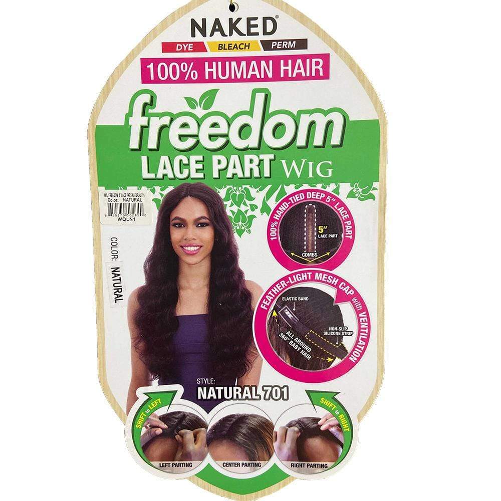 Shake-N-Go 100% Human Hair Lace Part Wig - Natural 701