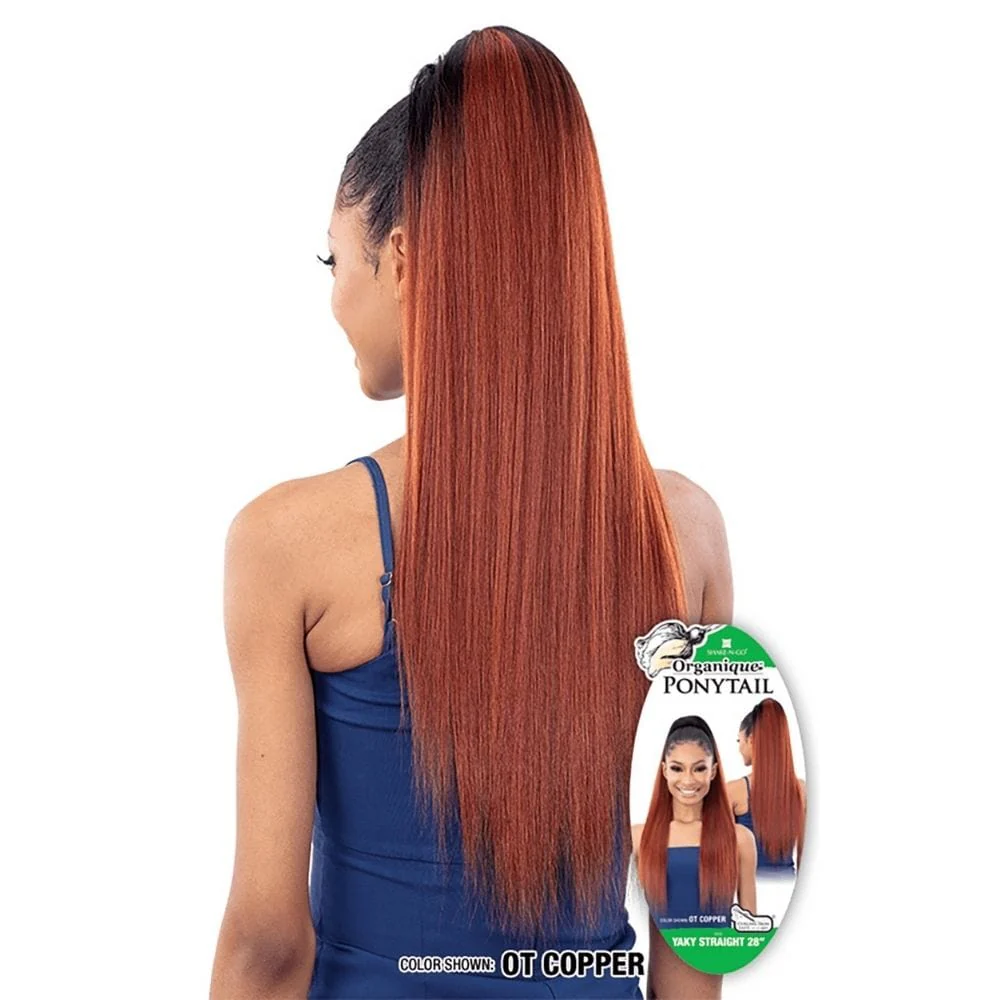 Shake-N-Go Organique Drawstring Ponytail - Yaky Straight 28