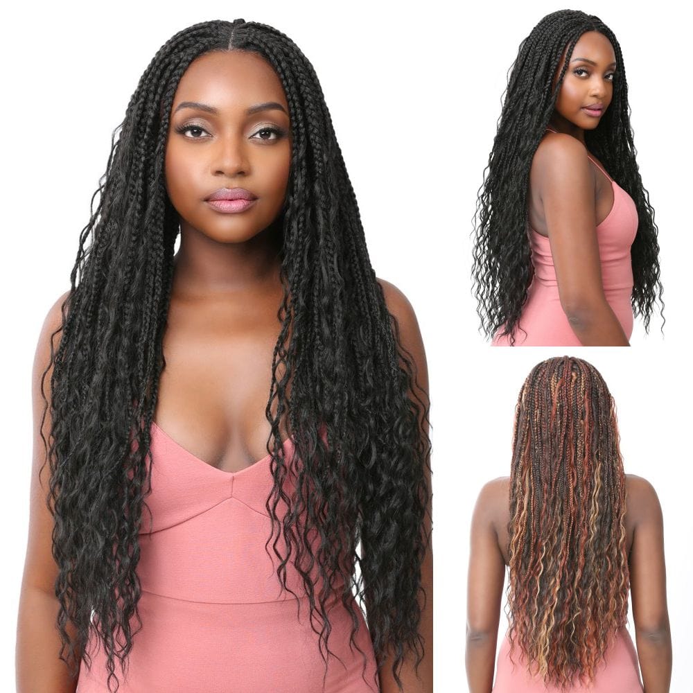 Nutique Illuze Synthetic 4x4 Lace Front Wig - Boho Box Deep 30