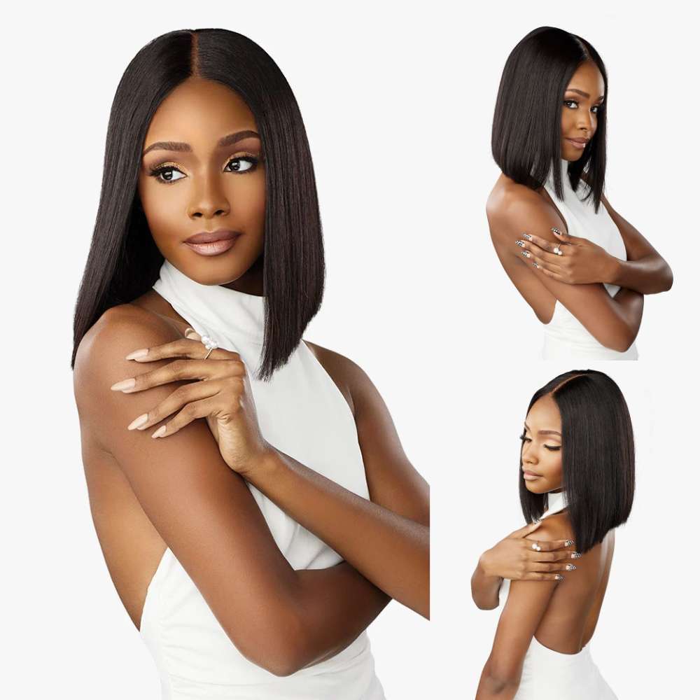 Sensationnel Pearlish 15A Virgin Human Hair 2X6 Lace Wig - Classic Bob 12