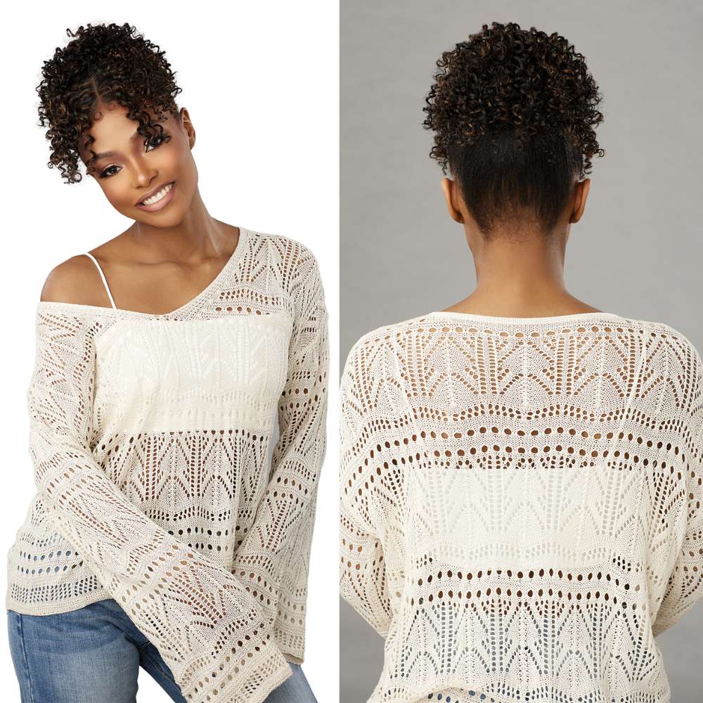 Sensationnel Lulu Bun Drawstring Cap - Updo Unit 5 (HD Lace Parting)