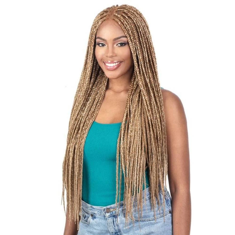 Freetress Equal Braided HD Lace Front Wig - Natural Box Braid 32