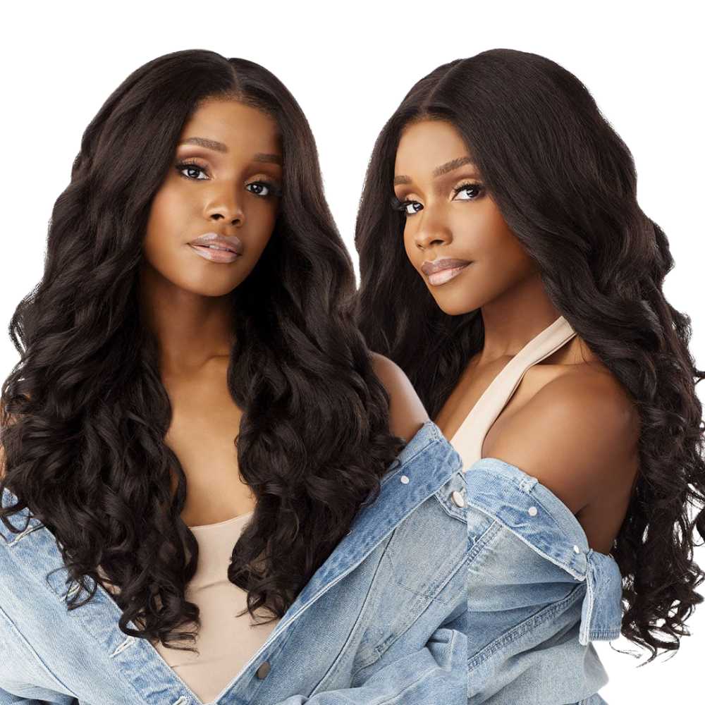 Sensationnel Kinky Edges Textured Lace Wig - Y-Part Kinky Loose Spiral 24