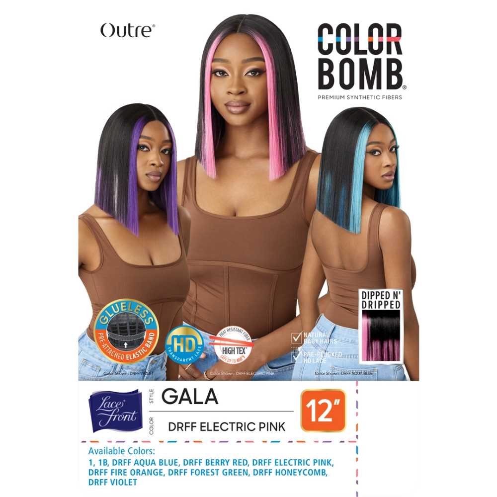 Outre Color Bomb Synthetic HD Lace Front Wig - Gala