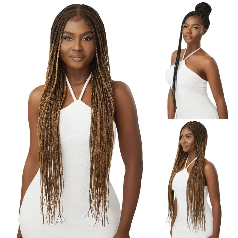 Outre 100% Fully Hand-Tied Whole Lace Wig - Knotless Box Braid 36