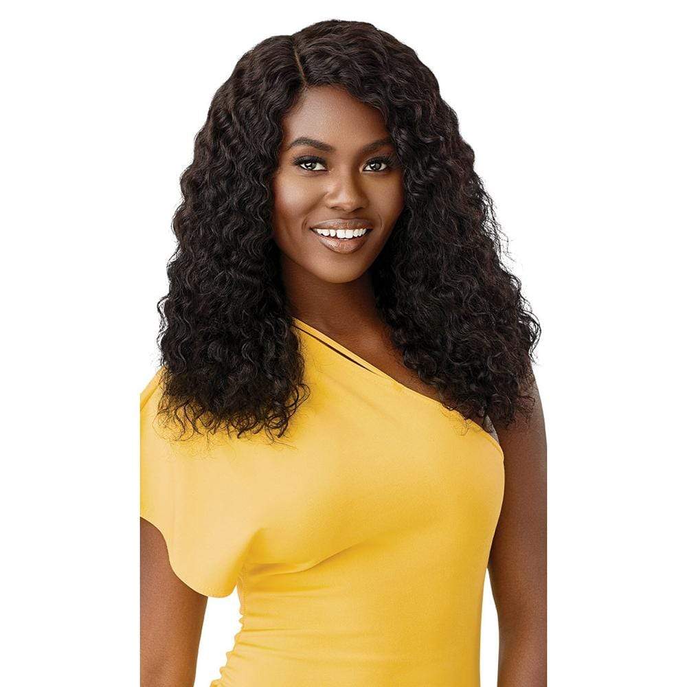 Outre Wet & Wavy Human Hair Lace Part Wig - Deep Curl 20