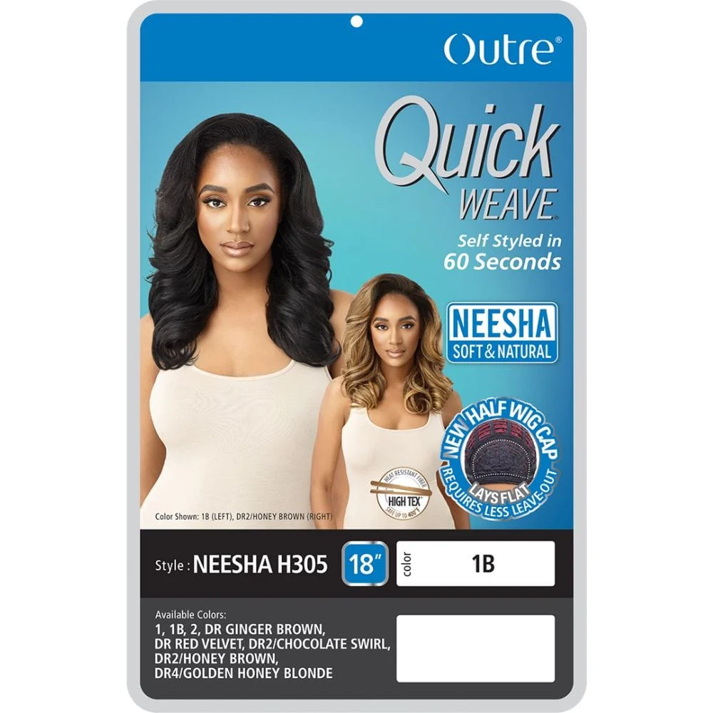 Outre Synthetic Quick Weave Half Wig - Neesha H305