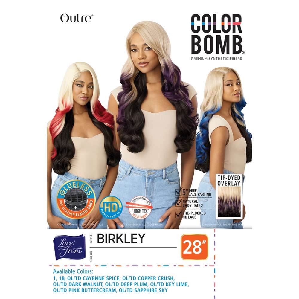 Outre Color Bomb Glueless HD Lace Front Wig - Birkley