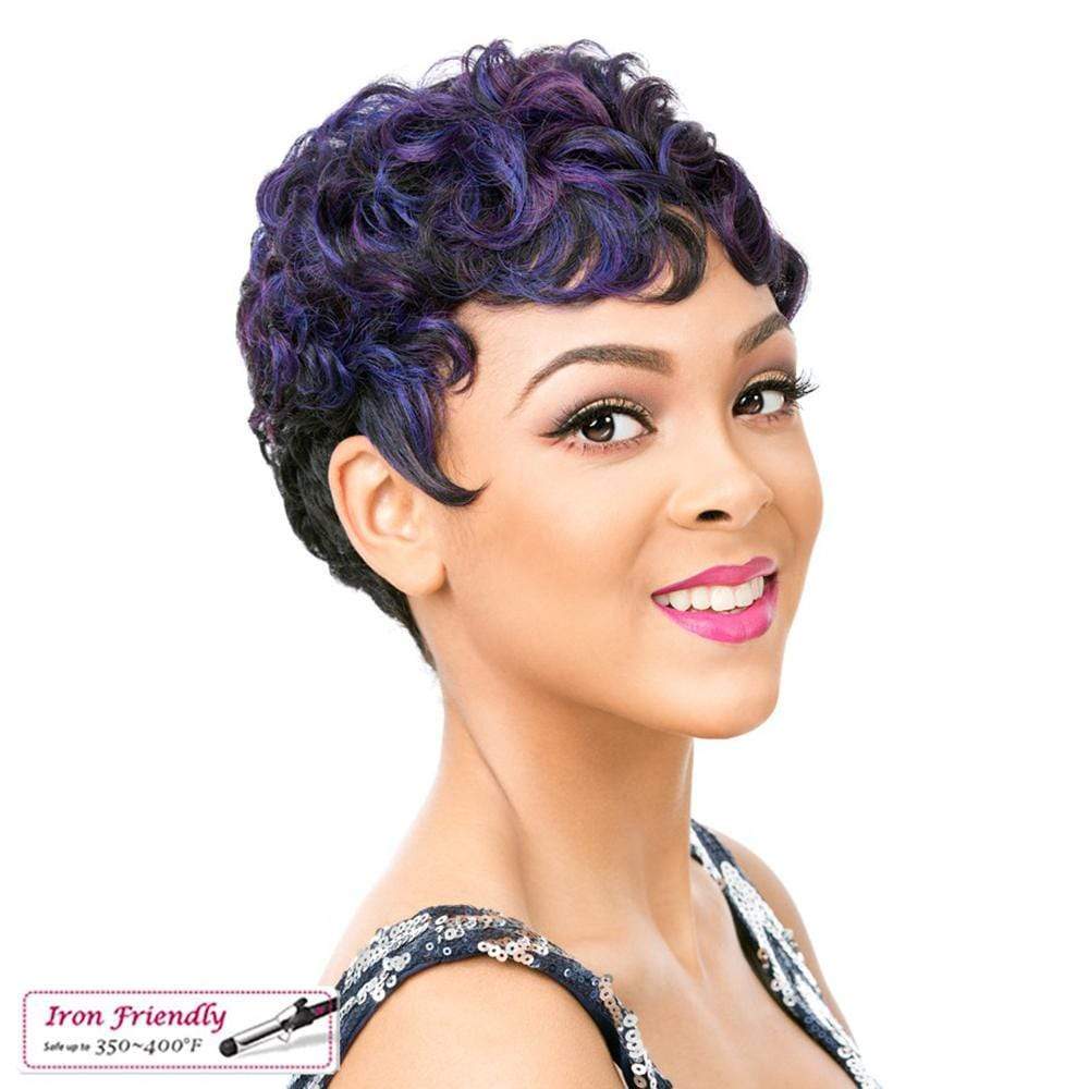 It's a Wig! Synthetic Finger Wave Pixie Wig - NUNA