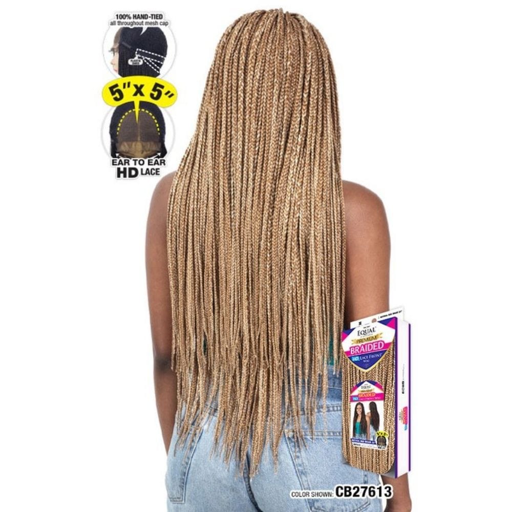 Freetress Equal Braided HD Lace Front Wig - Natural Box Braid 32