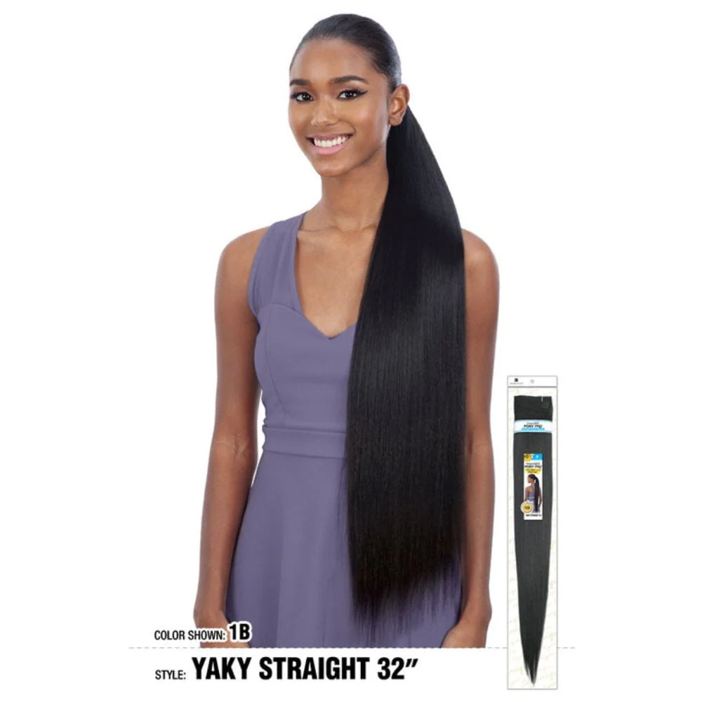 Wrap-Around Ponytail - Organique Pony Pro - Yaky Straight 32
