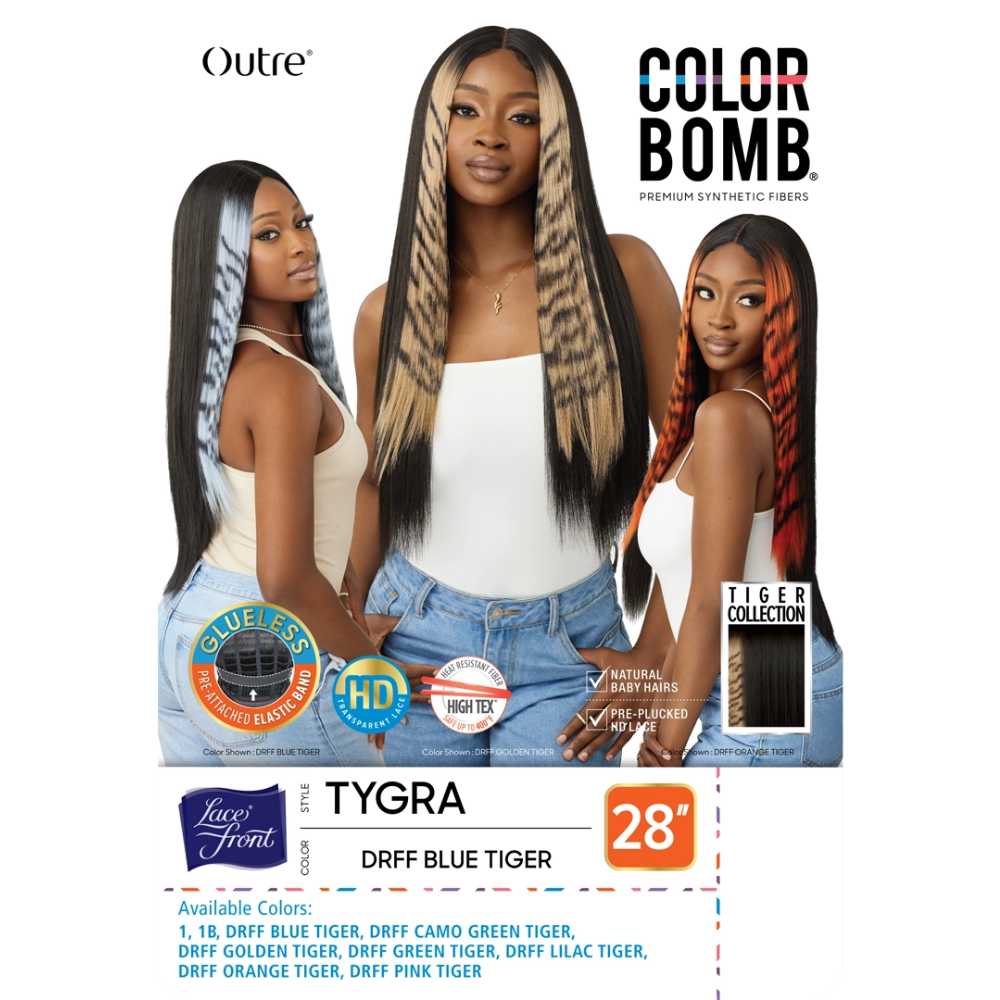 Outre Color Bomb Synthetic HD Lace Front Wig - Tygra