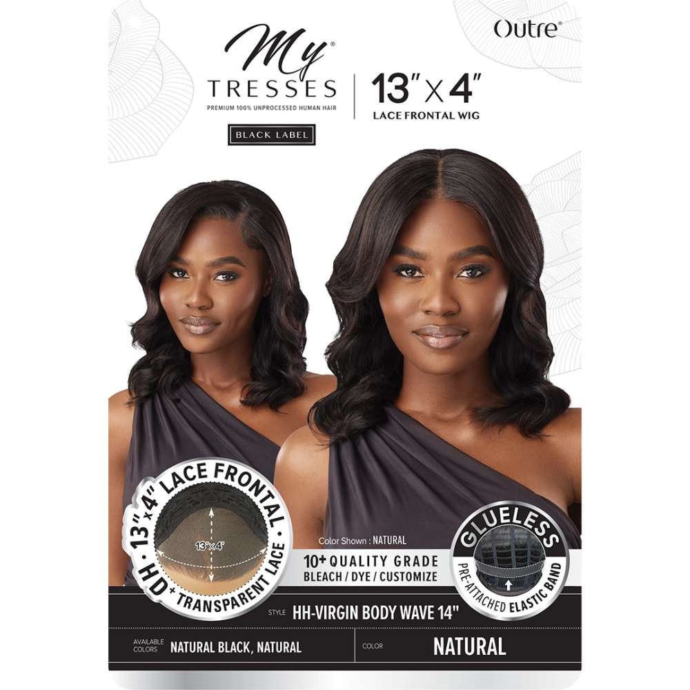Outre MyTresses Black Label Human Hair Lace Frontal Wig - HH-VIRGIN BODY WAVE 14