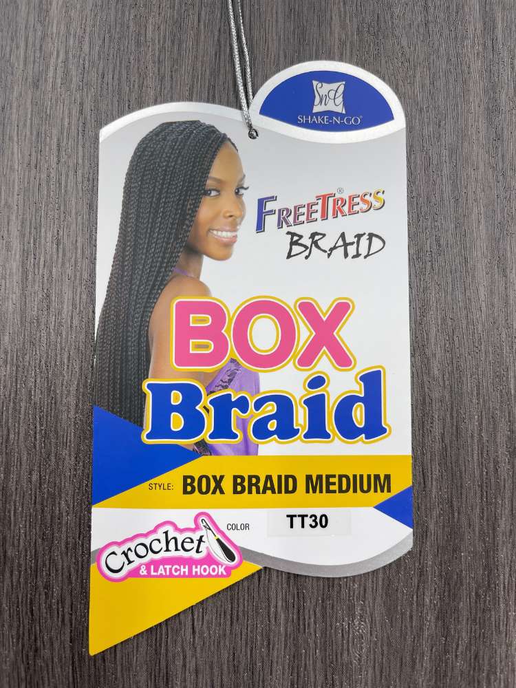 FreeTress Braid Crochet Hair - Medium Box Braids