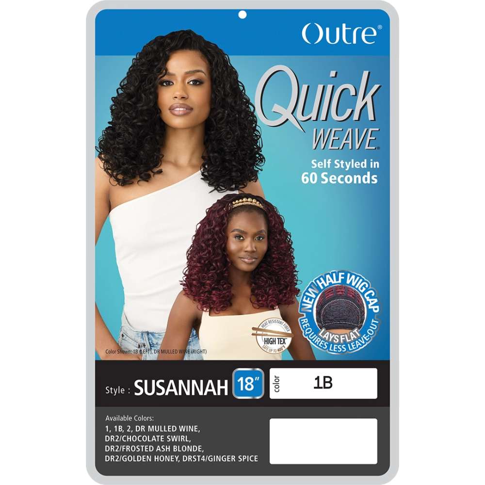 Outre Quick Weave Synthetic Half Wig - Susannah