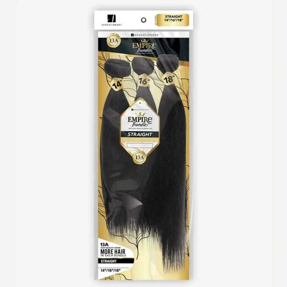Sensationnel 13A Empire Bundles Virgin Human Hair Weave 3X Multi Pack - Straight