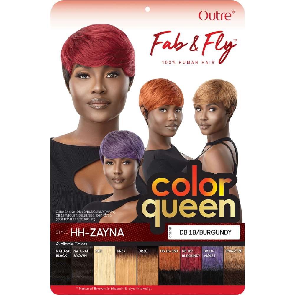 Outre Fab & Fly Color Queen 100% Human Hair Wig - HH-Zayna