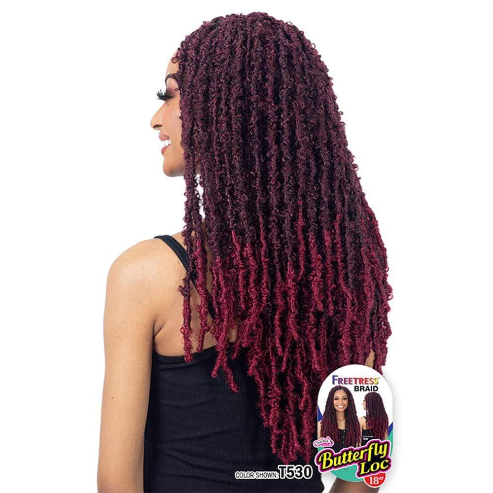 FreeTress Synthetic Crochet Hair - Butterfly Loc 18