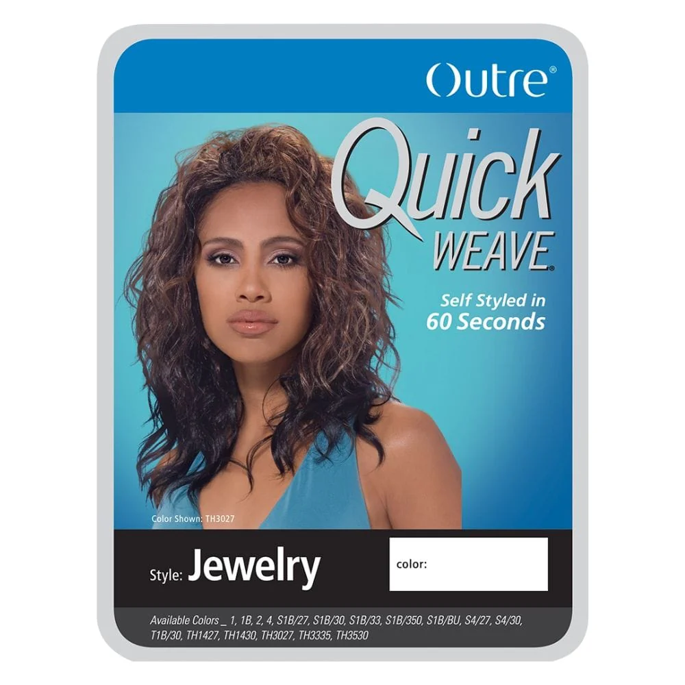 Outre Synthetic Quick Weave Half Wig - Jewelry