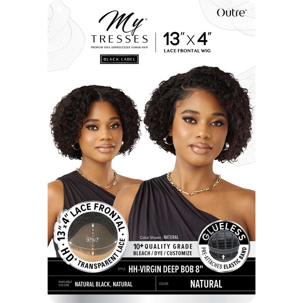 Outre MyTresses Black Label Human Hair Lace Frontal Wig - HH-VIRGIN DEEP BOB 8