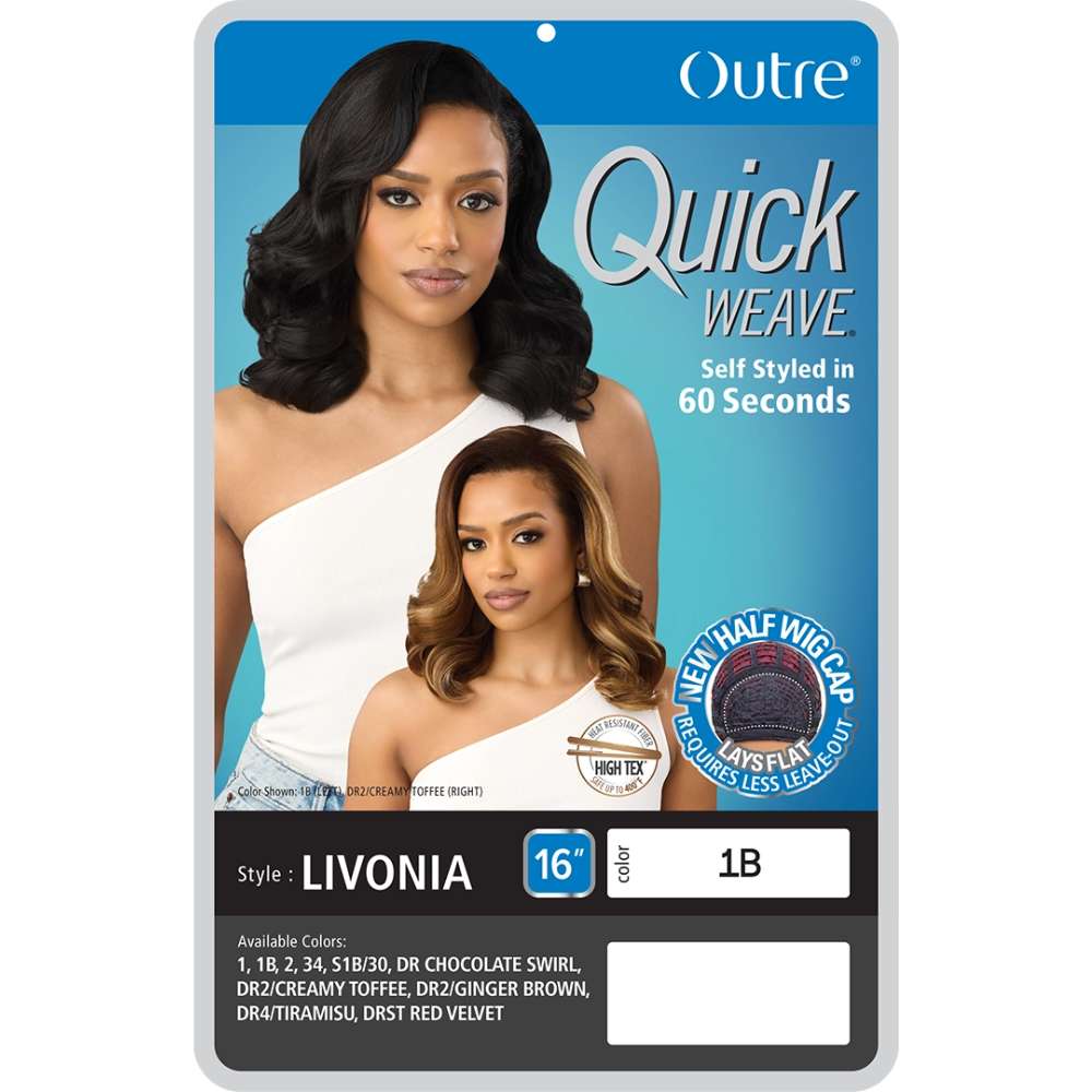 Outre Quick Weave Synthetic Half Wig - Livonia
