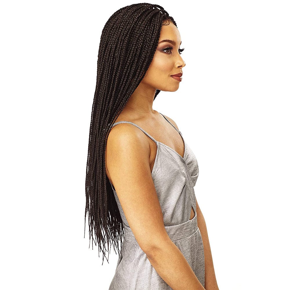 Sensationnel 4x4 Swiss Lace Braided Wig - Box Braid Small