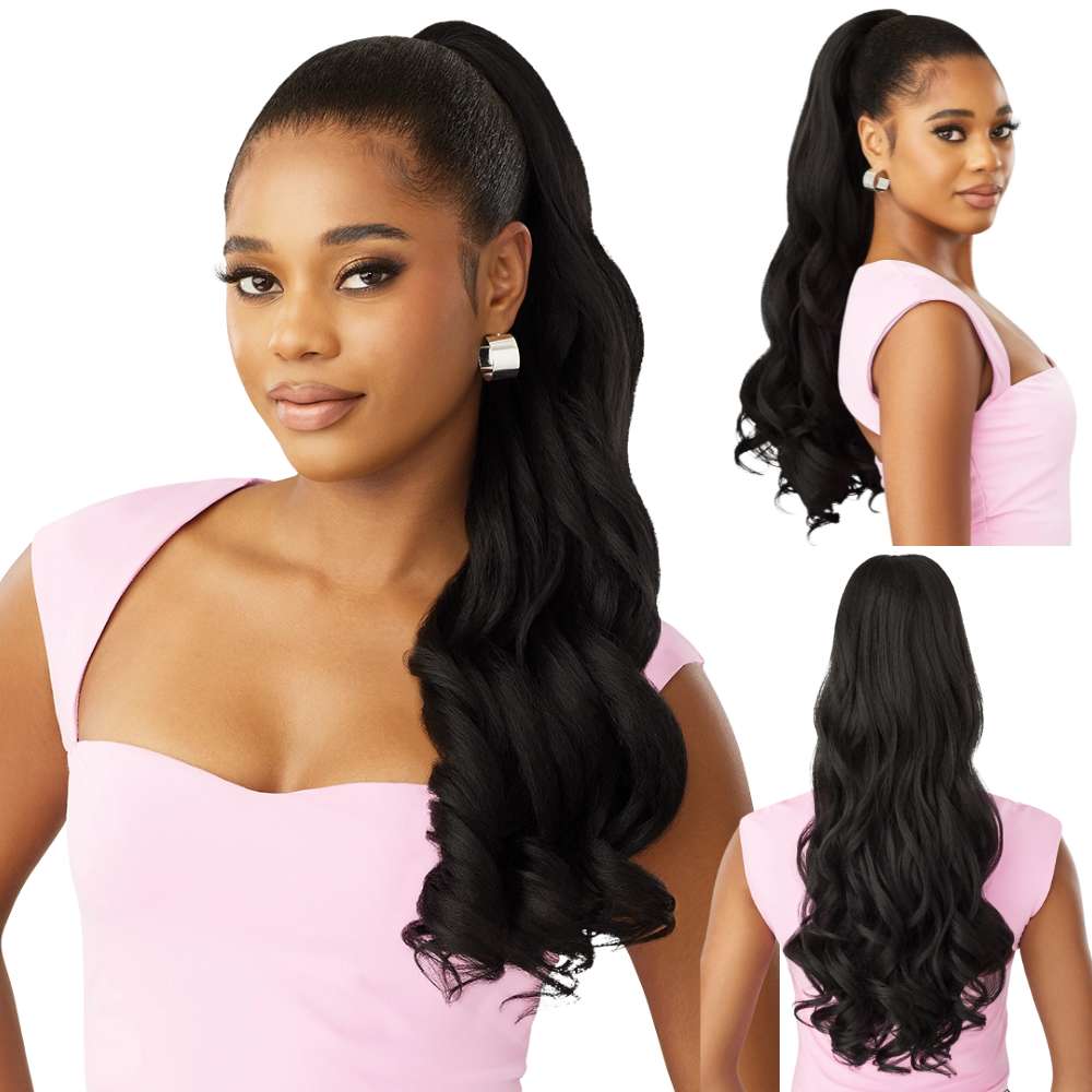 Outre Pretty Quick Synthetic Drawstring Ponytail - Neesha Glam Curl 24